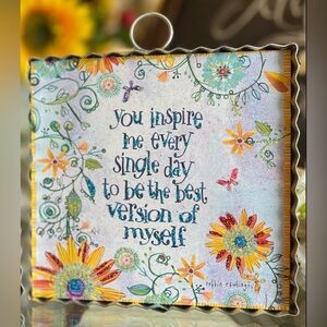 You Inspire Me Mini Print with Galvanized Frame